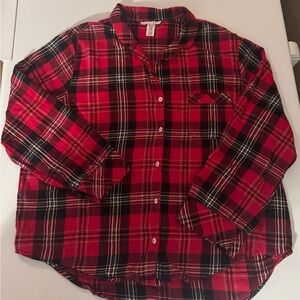 Victoria's Secret women’s plaid Pajama top